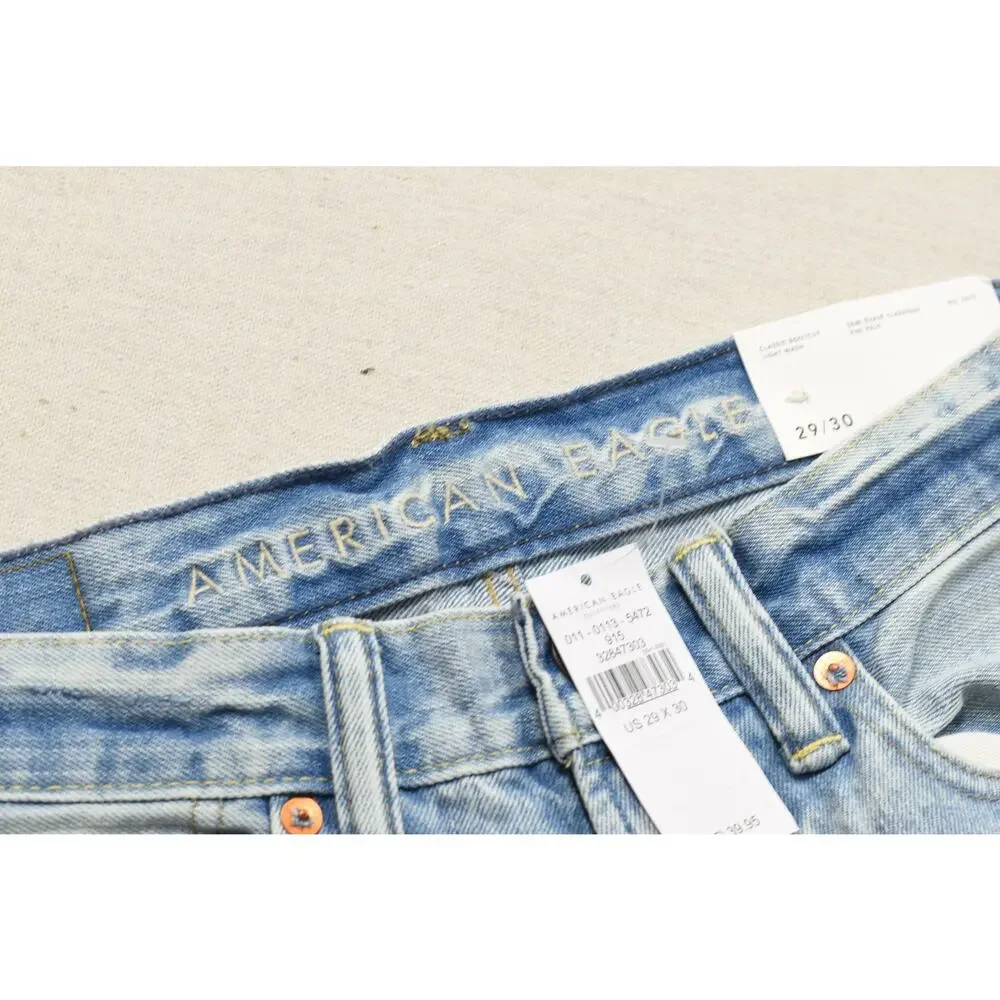 American Eagle Men's Jeans 29x30 Classic Bootcut Light Wash Denim New With Tags